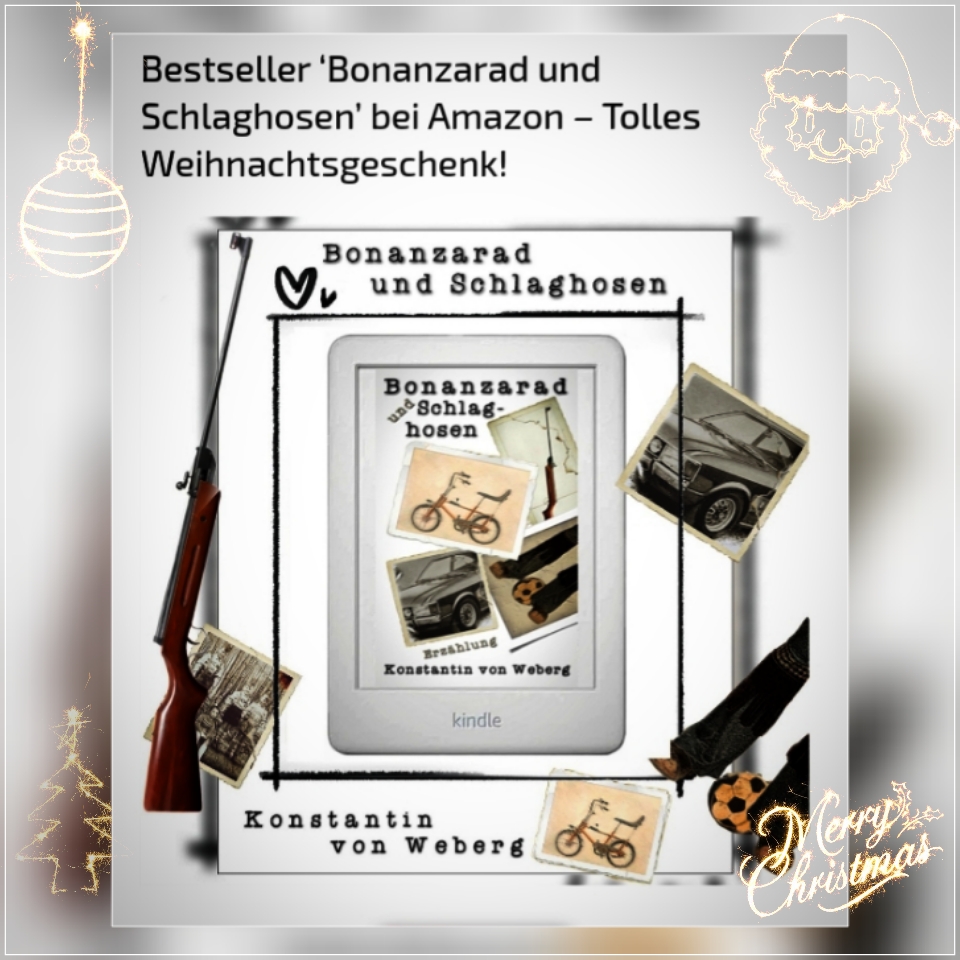 Amazon 🇩🇪 Bestseller ‚Bonanzarad und Schlaghosen‘ Das geniale Weihnachtsgeschenk!