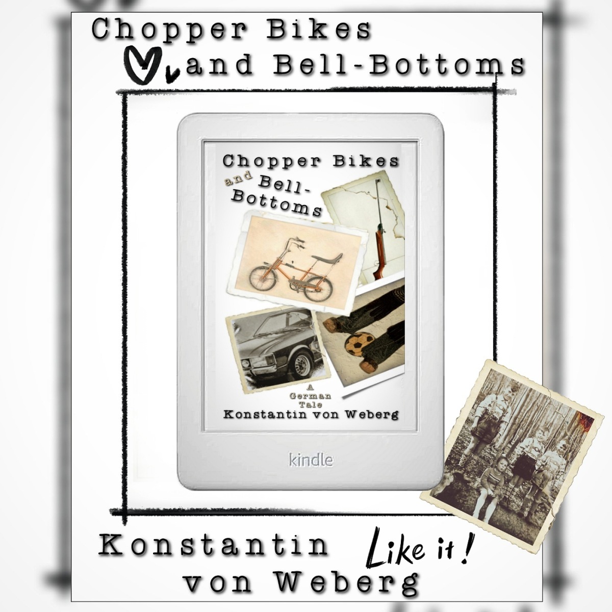 ‚Chopper Bikes and Bell-Bottoms‘ • The ebook provides all characters by Kindle – X-ray