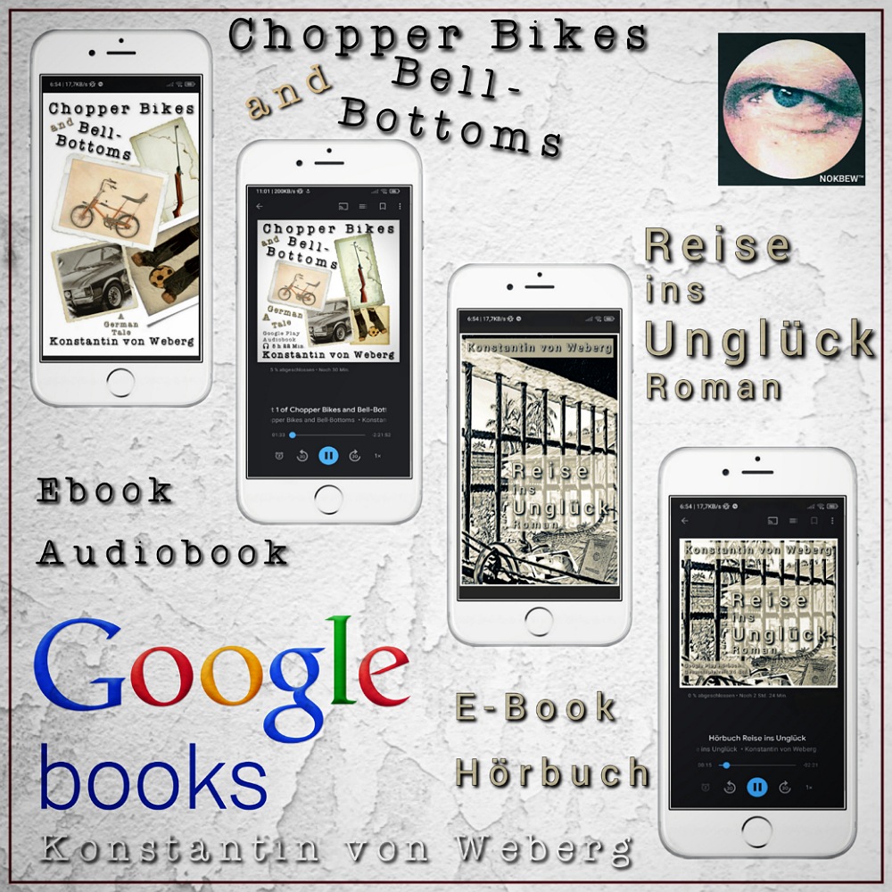 Listen to the sample on YouTube: Audiobook ‚Copper Bikes and Bell-Bottoms‘ available on Google books