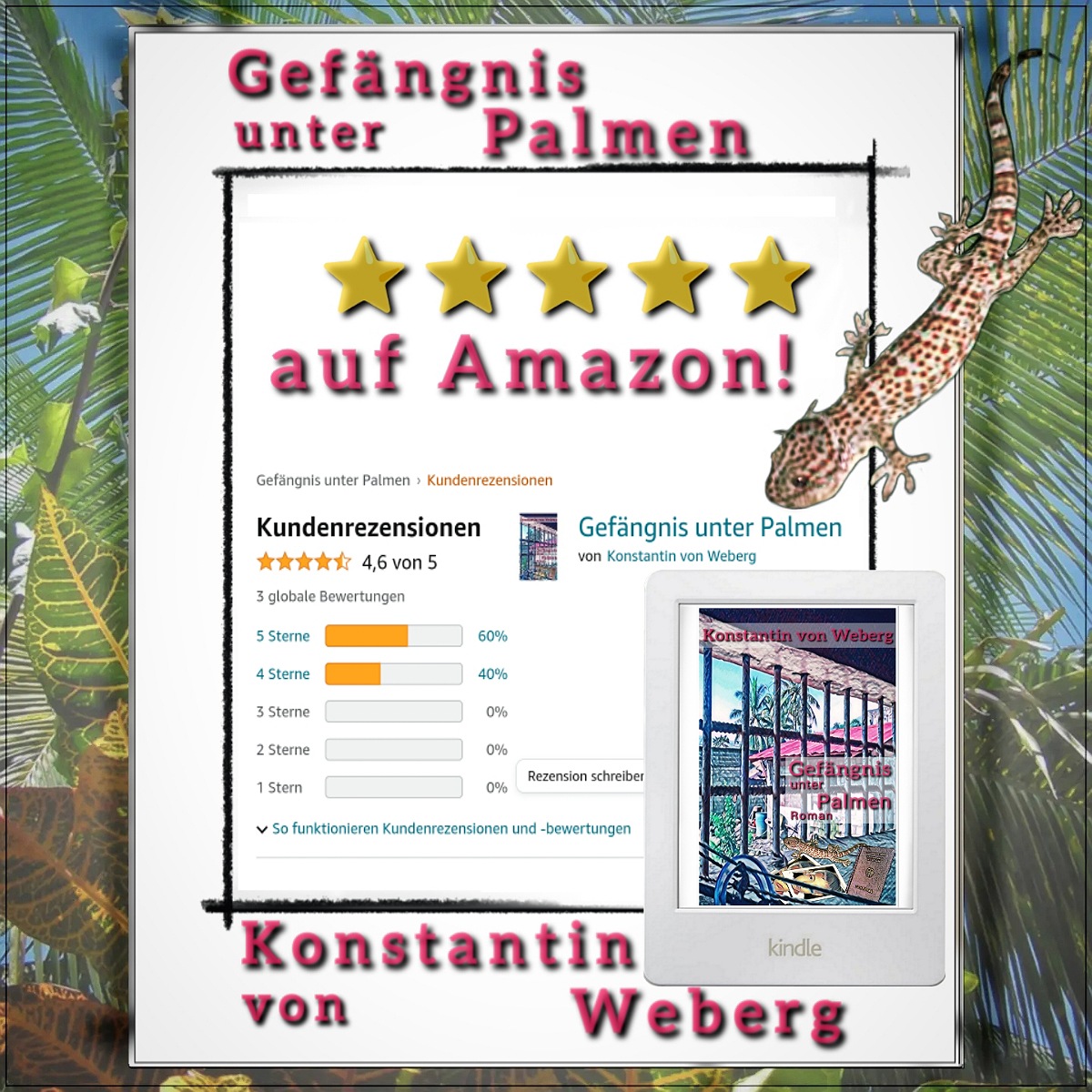 Roman ‚Gefängnis unter Palmen‘ erhältlich bei Amazon
